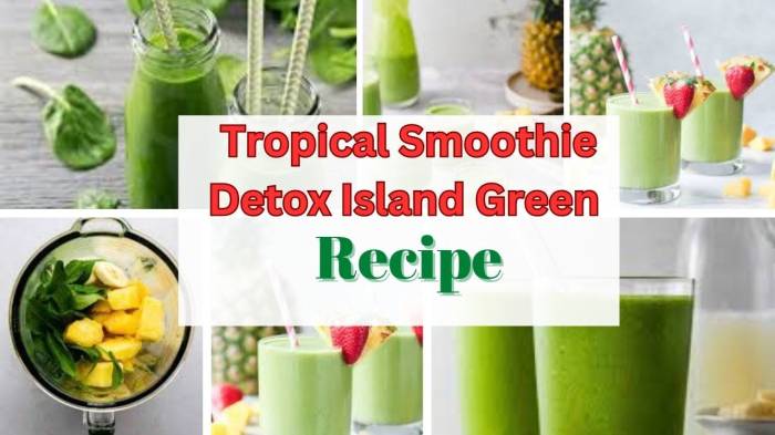 Island detox tropical smoothie recipe