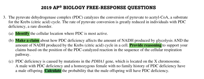 Ap bio unit 2 frq progress check