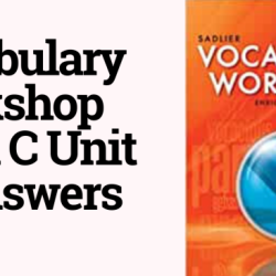 Vocabulary workshop level c answers