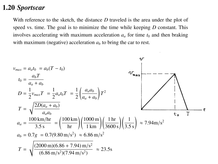 Kinematics 1.f constant velocity answers