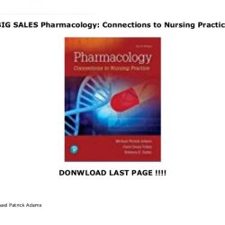 Pharmacology connections to nursing practice 5th edition